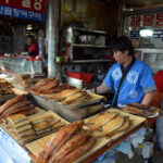 Grilled fish at Jagalchi Market