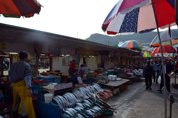 Grilled fish at Jagalchi Market