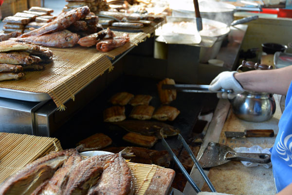 Grilled fish at Jagalchi Market