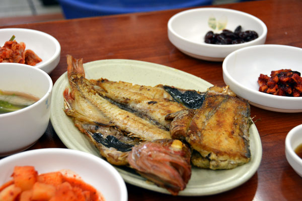 Grilled fish at Jagalchi Market