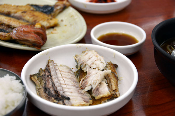 Grilled fish at Jagalchi Market