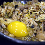 Tofu stone pot bibimbap at Gukje Market.