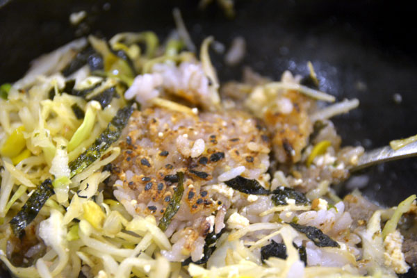 Tofu stone pot bibimbap at Gukje Market.