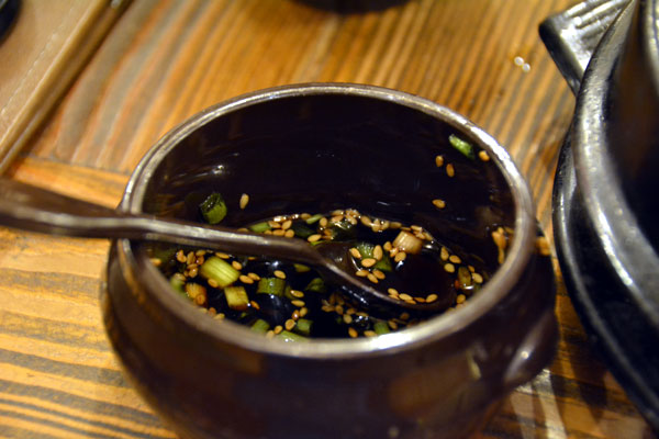 Tofu stone pot bibimbap at Gukje Market.