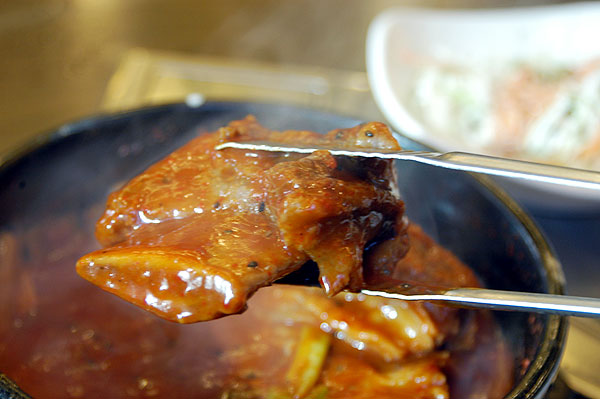 南浦洞の豚の焼肉・トンキングサムギョプサル