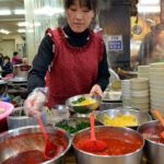 富平カントン市場のグルメ