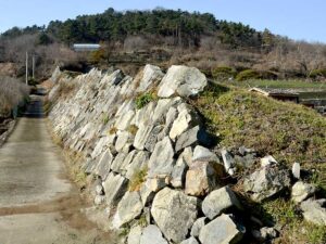 西生浦倭城の登り石垣