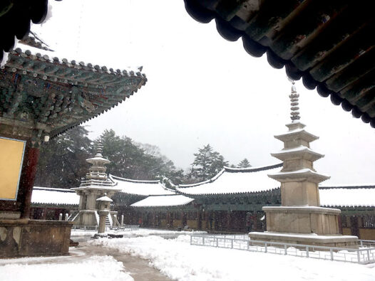 2018 世界遺産慶州仏国寺の雪