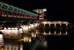 慶州月精橋の夜景