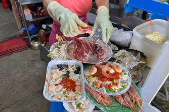 釜山松島の貝焼き